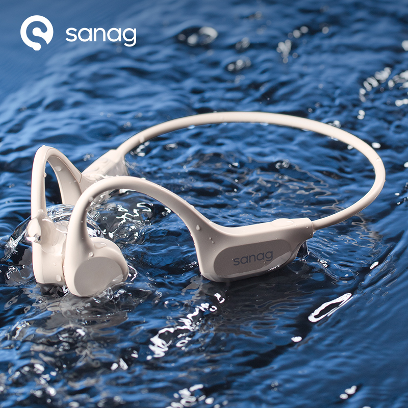 Bone Conduction Running Headphones - Sanag B60S IPX8 Swimming Bluetooth Headphones