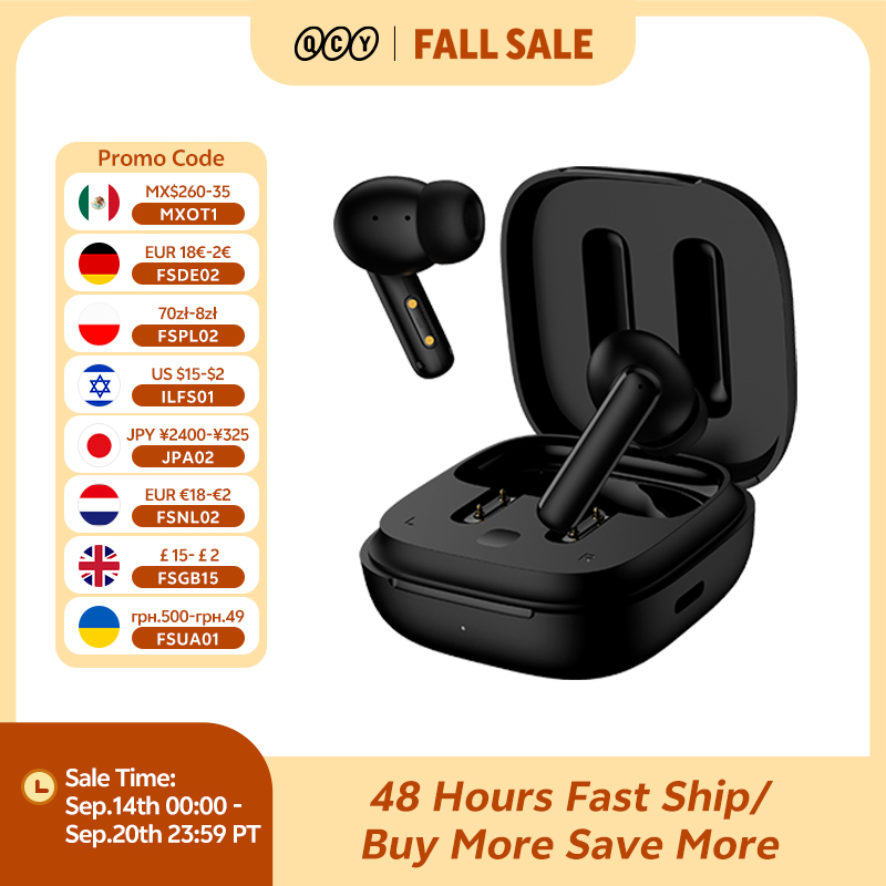 QCY T13 ANC Wireless Earphones - đánh giá và giá Tws Earbuds Bluetooth 5.3