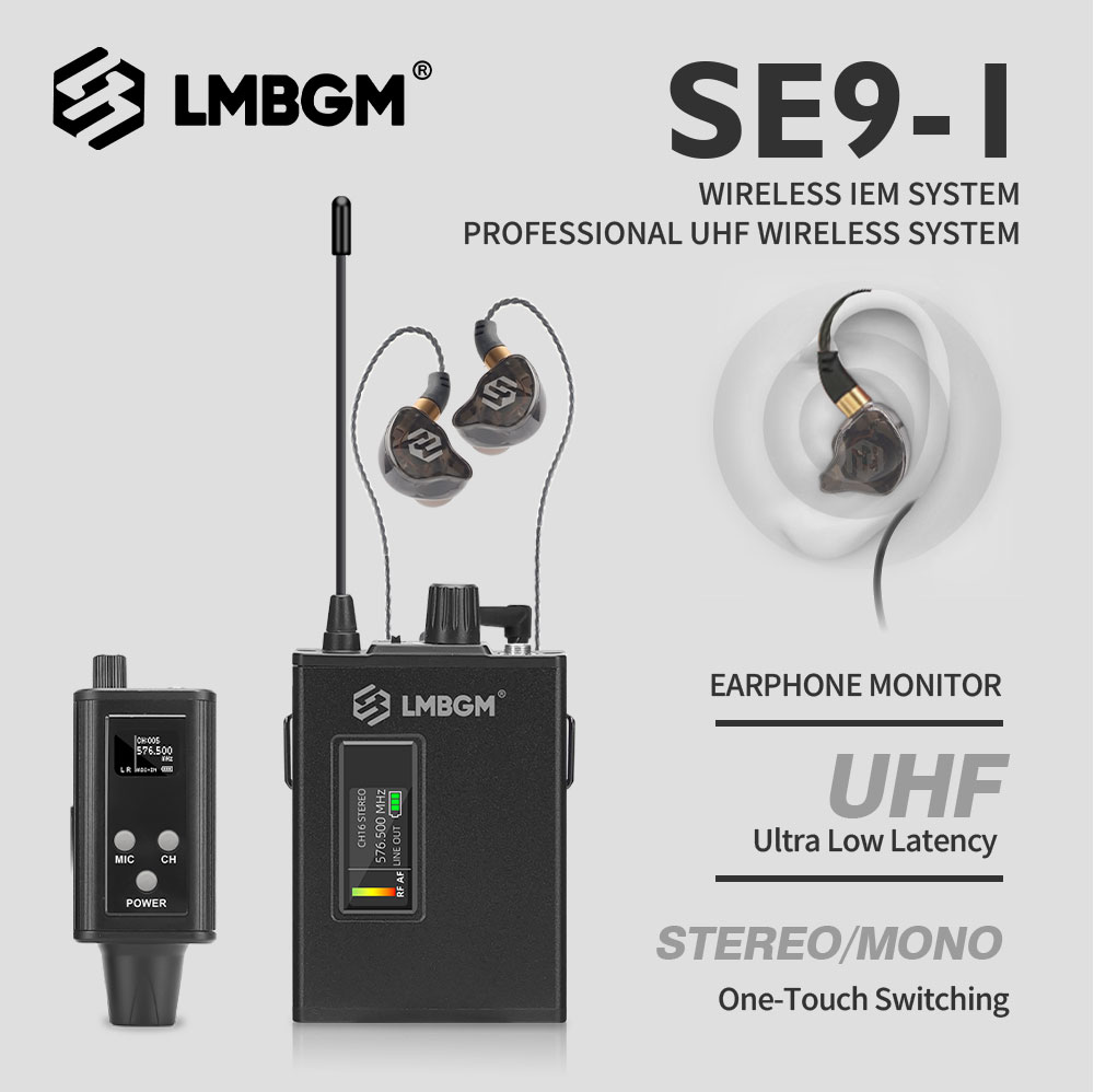 LMBGM SE9 UHF Wireless In Ear  - đánh giá và giá In Ear Monitors For Singers