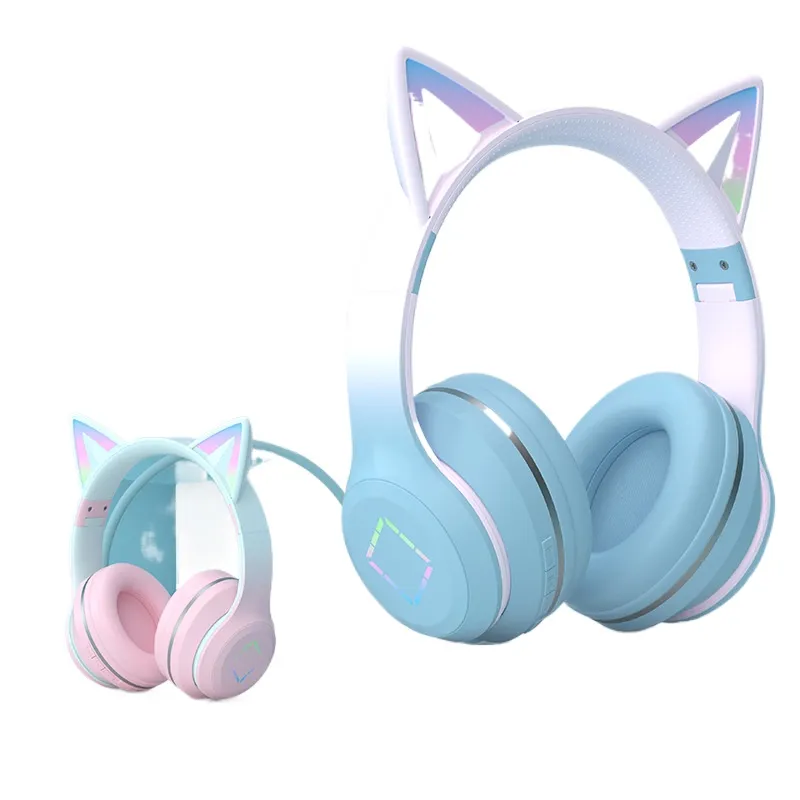 Wireless Bluetooth Headphones  - đánh giá và giá Cat Ear Bluetooth Headset Led