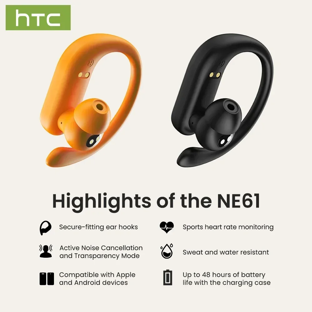 HTC NE61 Bluetooth Earphones N - đánh giá và giá Type C Wired Earphones With Mic
